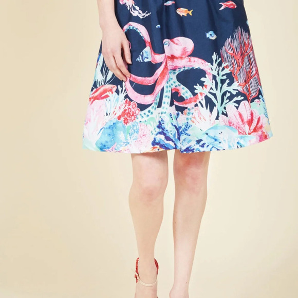 Modcloth "Style Study" Marine Life Skirt - Picture 3 of 4